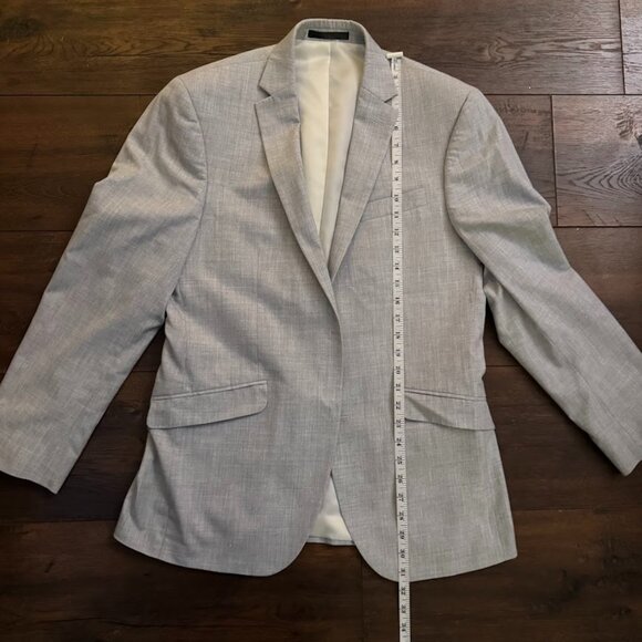 Kenneth Cole Mens Micro-Grid  Blazer Jacket - Picture 4 of 5